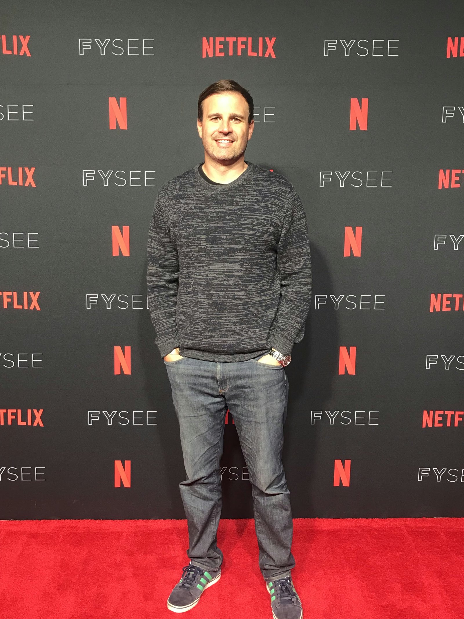 Michael James Nelson at a Netflix FYSEE event red carpet.